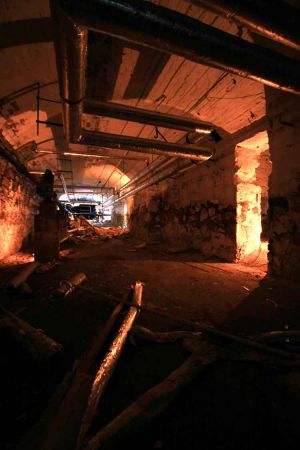 The service tunnels below the hospital. There was a rumor these tunnels were used to transport patients around the hospital.  